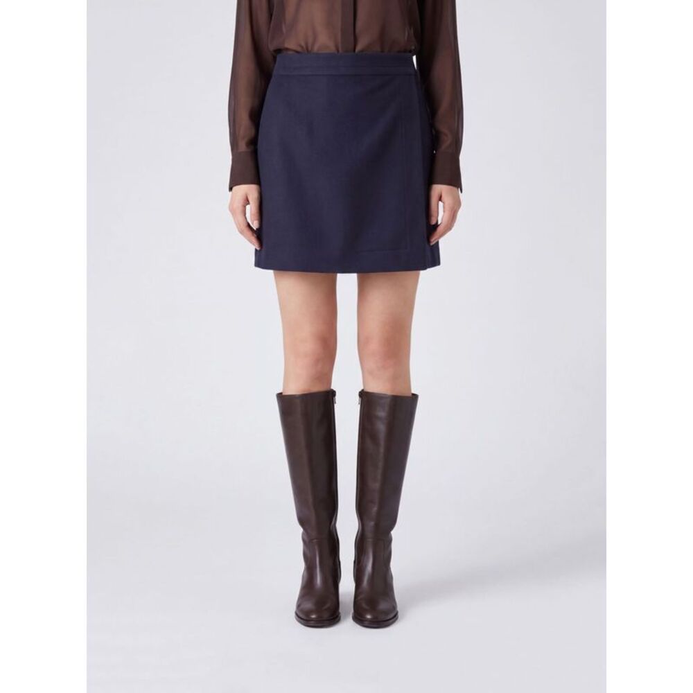 Semicouture Women Semicouture High-Waisted Wool Wrap Miniskirt